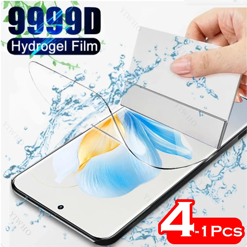 

4-1psc Front Safety Hydrogel Film for Honor 100 MAA-AN00 Screen Protectors Protective Clear Transparent Film Not Tempered Glass