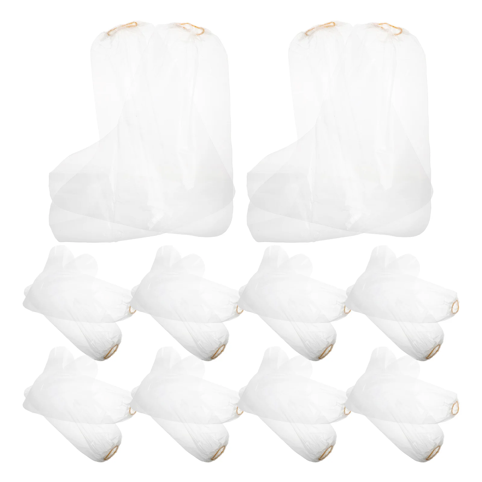 10 pares de cubiertas desechables para botas de lluvia, impermeables y gruesas para zapatos, zapatillas, Camping, senderismo, protectores de zapatos de plástico para el hogar
