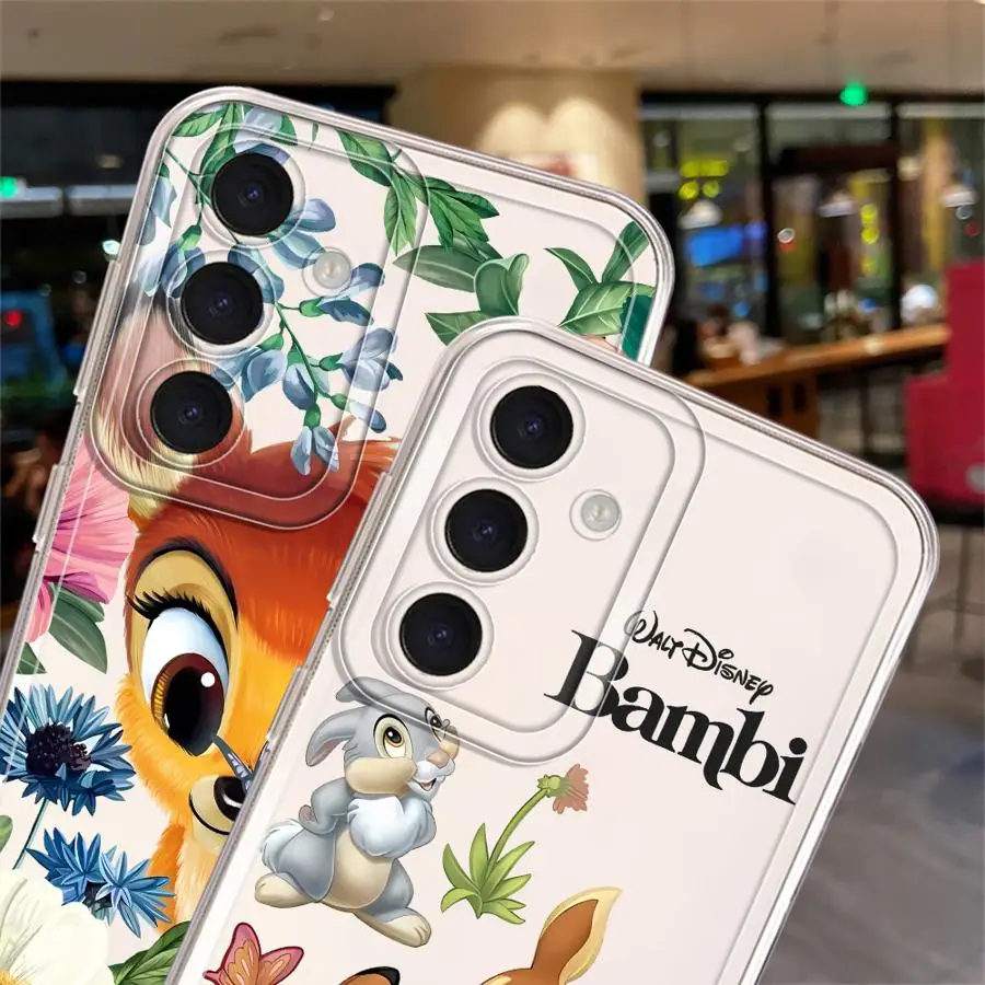 Disney Bambi Deer Case for Samsung Galaxy A26 A24 A15 A33 A25 A55 A23 A34 A35 A56 A14 A36 A13 A73 A54 Soft Phone Cover