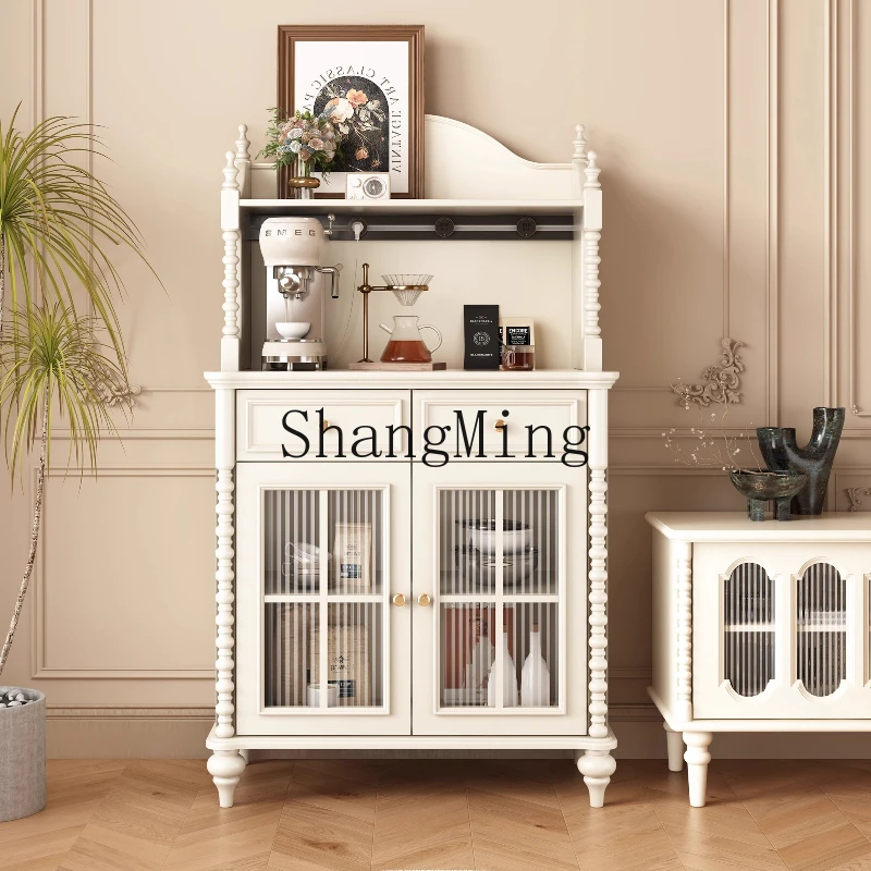 

ZYY household retro solid wood dining side cabinet, living room wall storage cabinet, antique storage cabinet