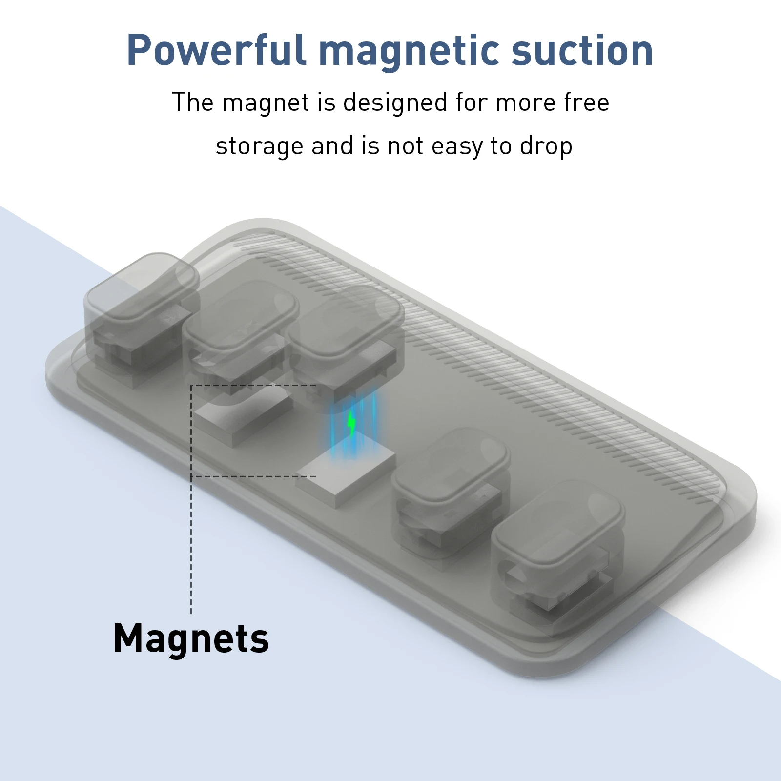 Magnetic Cable Wire Organizer Desktop For USB Cable Holder Home Office Under Desk Management Retention Clips