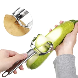 4in1 Dunschiller Roestvrijstalen Meloen Schaafmachine Multifunctionele Dubbele Kop Dunschiller Fruit En Dunschiller Keuken Gadgets