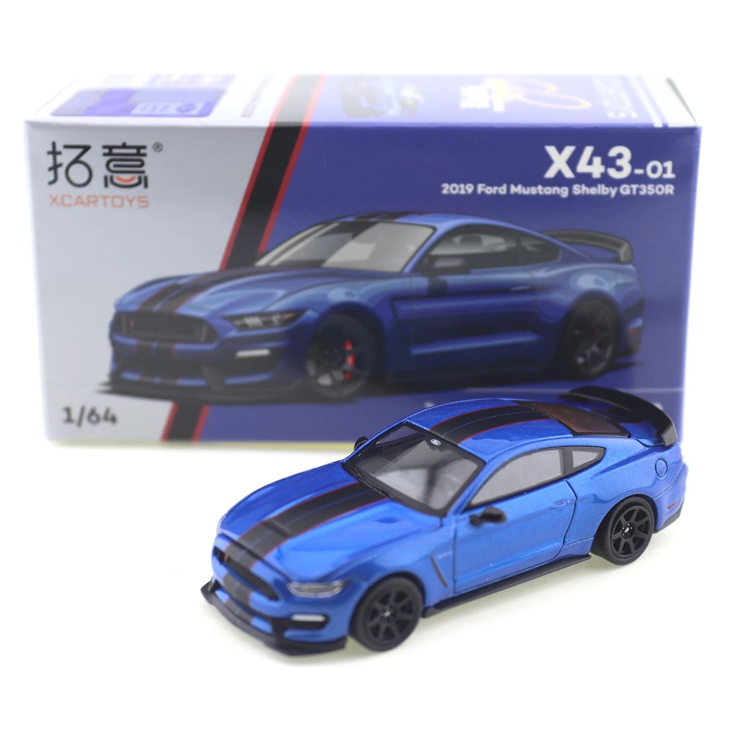 

Модель автомобиля XCARTOYS из литого сплава, масштаб 1/64, Ford SHELBY GT350R, коллекционная модель, подарок для мальчика