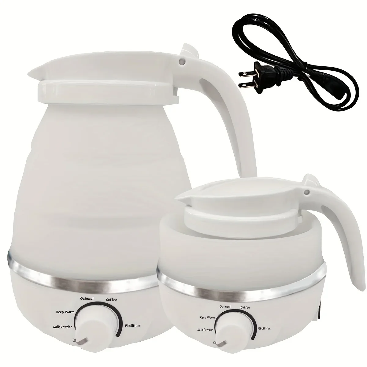 Foldable And Portable Teapot Water Heater 0.6L 600W 110/220V Electric Kettle For Travel And Home Tea Pot Water Kettle Silica Gel