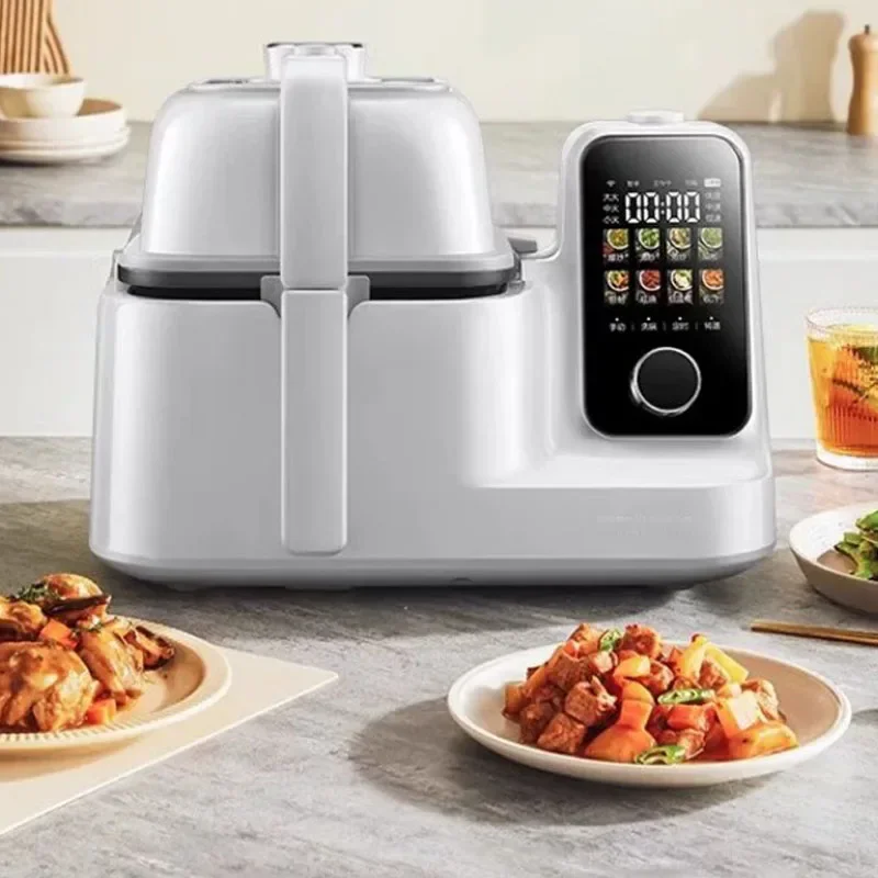 Household Automatic Cooking Implement Smart Stir‑Fry Cooking Equipment for Kitchen Ingredient‑Auto‑Cooking‑Processing‑Tasks