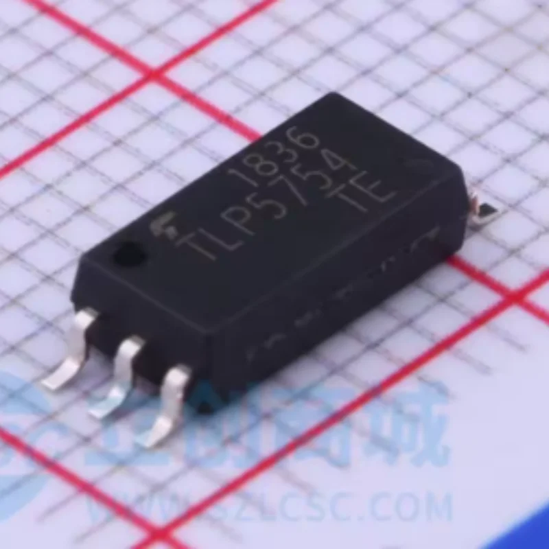 10PCS TLP5754 TLP5754(TP,E Toshiba 4A Peak Current 35kV/µs High CMR Optoisolator SOP6 Surface