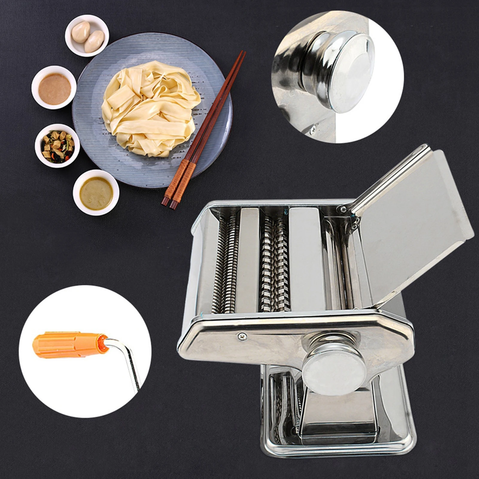 Hand Made 3IN1 Stainless Steel Pasta Lasagne Spaghetti Tagliatelle Maker Machine Noodle Cutter Noodle Maker Machine Pasta Maker