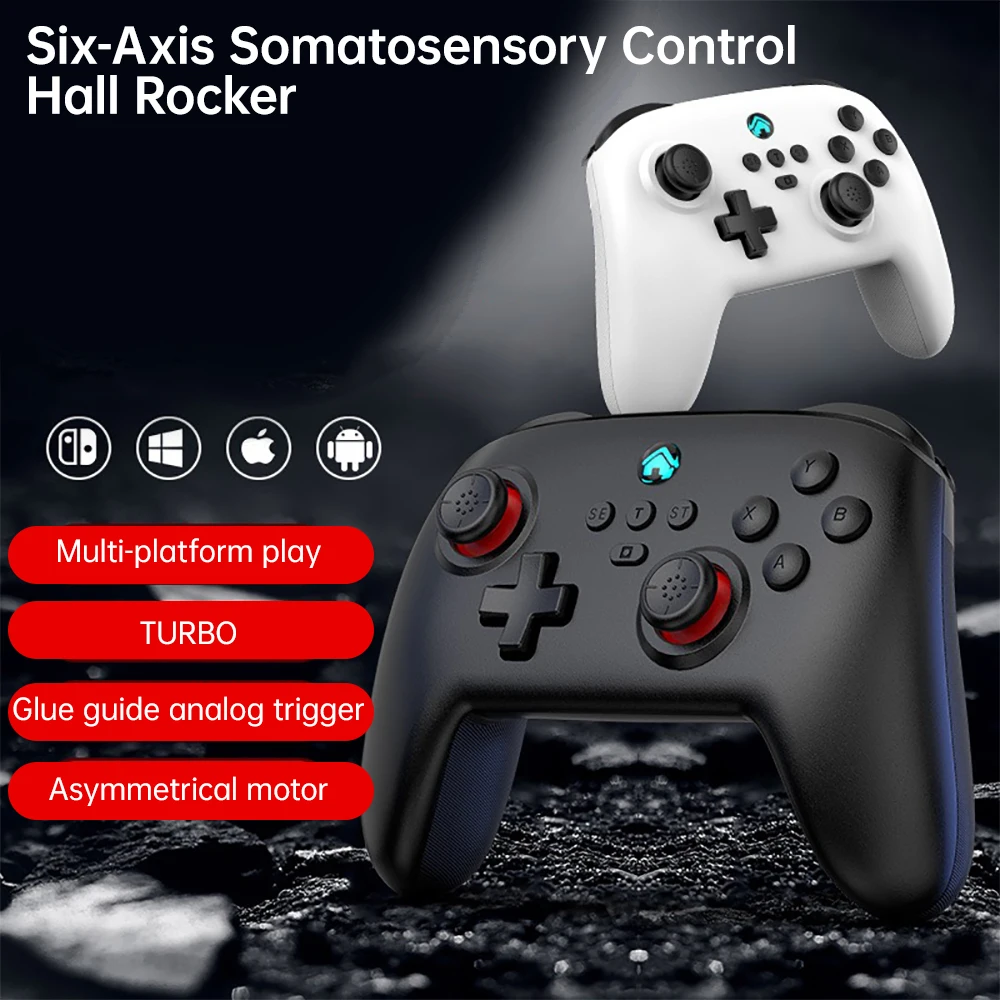 Wireless Game Controller For Nintendo Switch PS4 /PS3 Joycons Bluetooth Gamepad For Joystick With Gyro Axis/One-key Wake-up