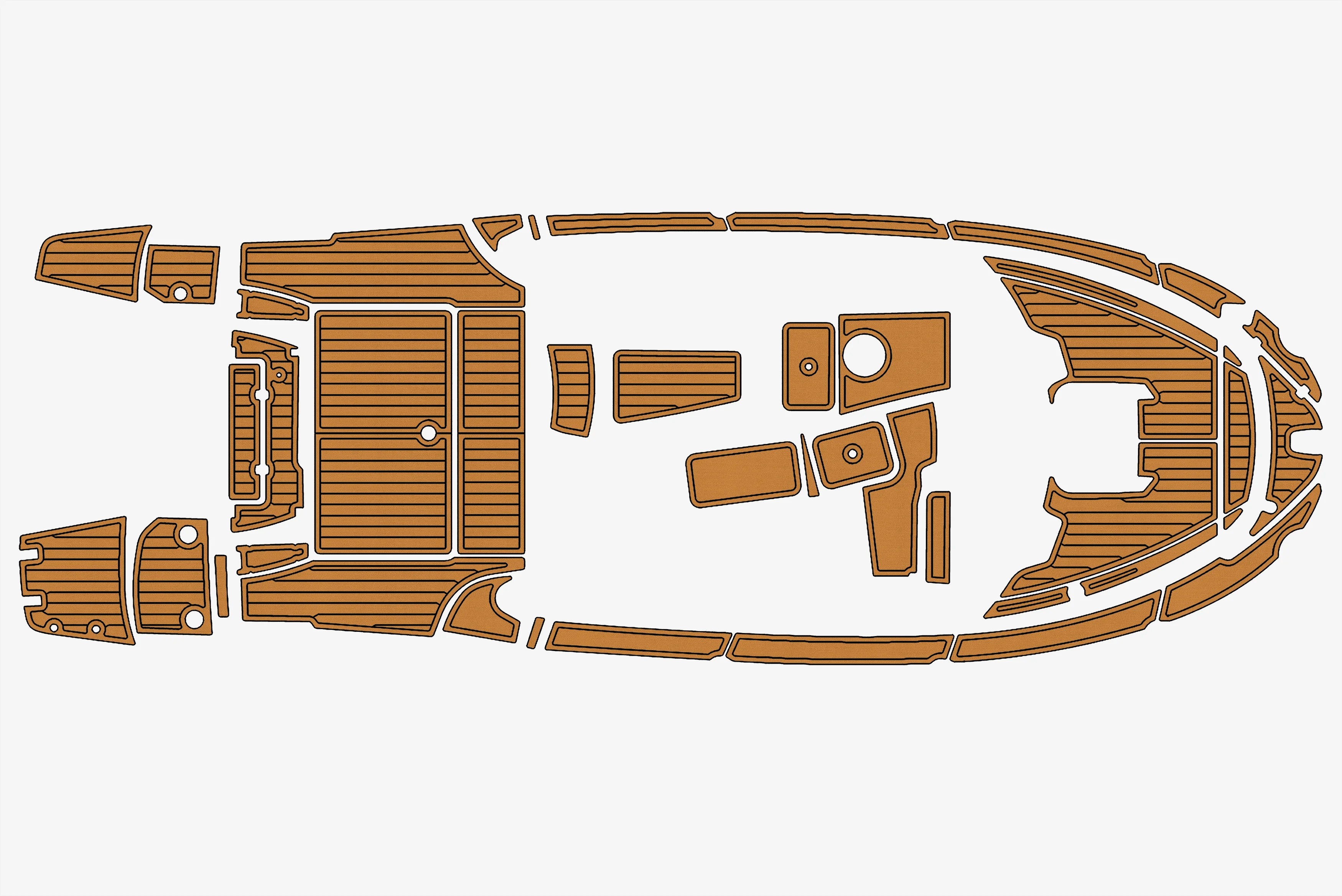 

2013 Benetau Antares 78 1/4" 6mm EVA foam Non-Slip PVC Teak Decking marine Mat seadek aqua carpet Marine Floor