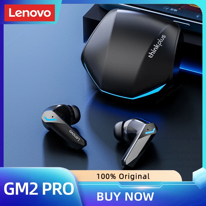 3PCS Original Lenovo GM2 Pro 5.3 Earphones Bluetooth Wireless Earbuds Low Latency Headphones HD Call Dual Mode Gaming Headset