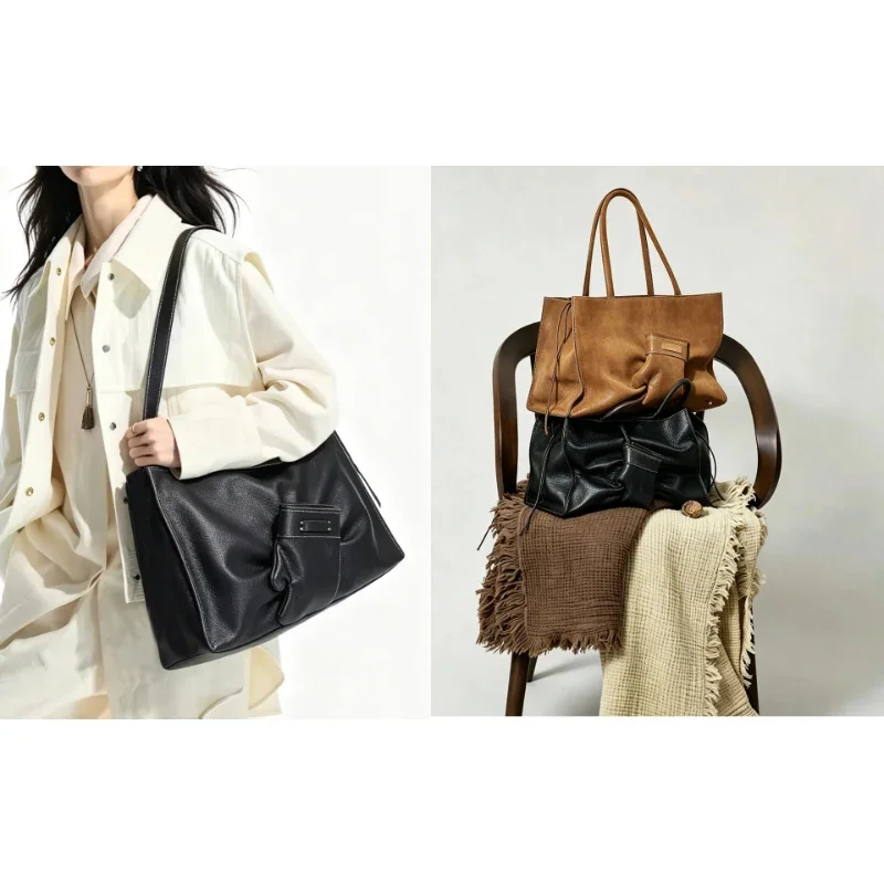 Boxhandschuh-Stil Tragetasche, Weiche Damen-Schultertasche mit Großer Kapazität, Trendige Reißverschluss-Handtasche in Unifarbe mit Persönlichkeitsausdruck – Detail 4
