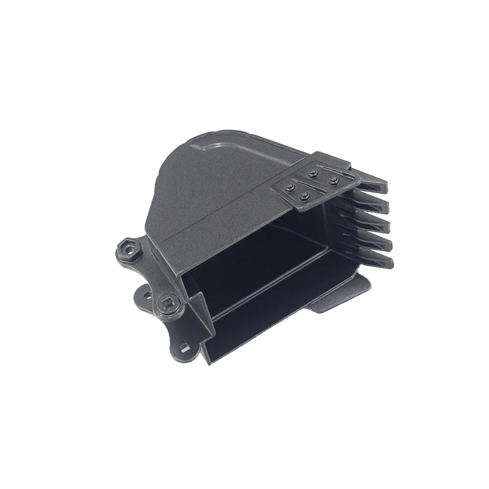 ABUM-Metal 350 550 Simulation Bucket For Huina 580 Excavator Rc Car  Styling 1/14 15 Channel Rc Car Parts