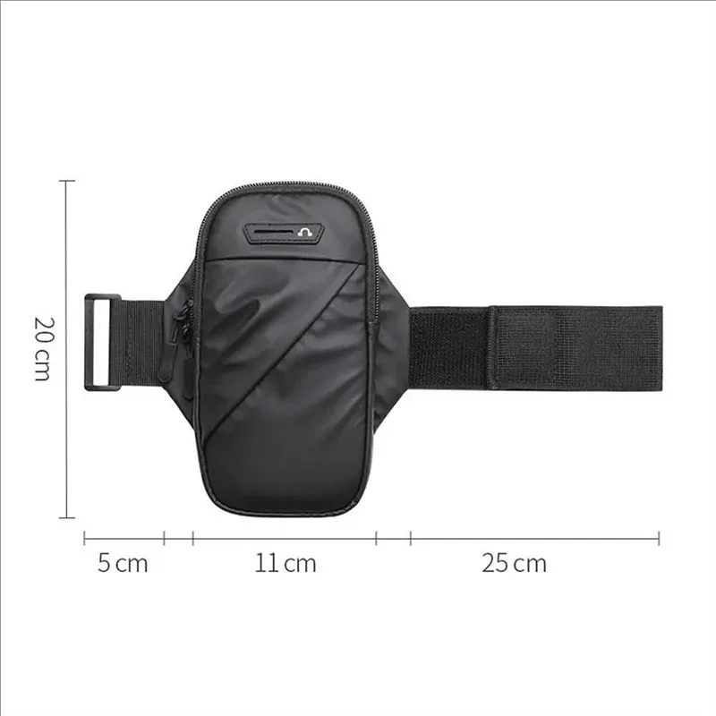 Lightweight Portable Running Armband with Anti-Slip Strap Easy-Access Zipper and Breathable Backing for Outdoor Activities image 5