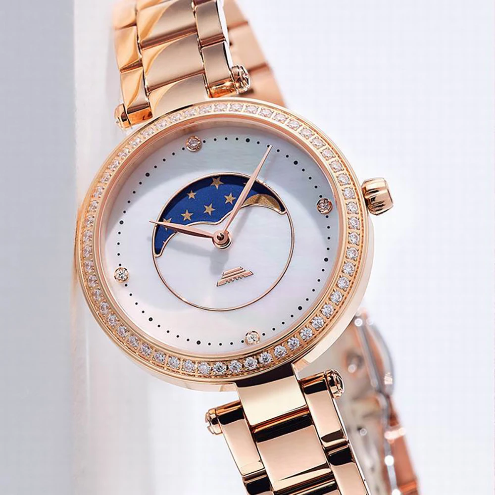 Beijing Watch girl watch unique watch branded watch bracelet watch waterproof watch Beijing Moon Phase Quartz Watch 31mm