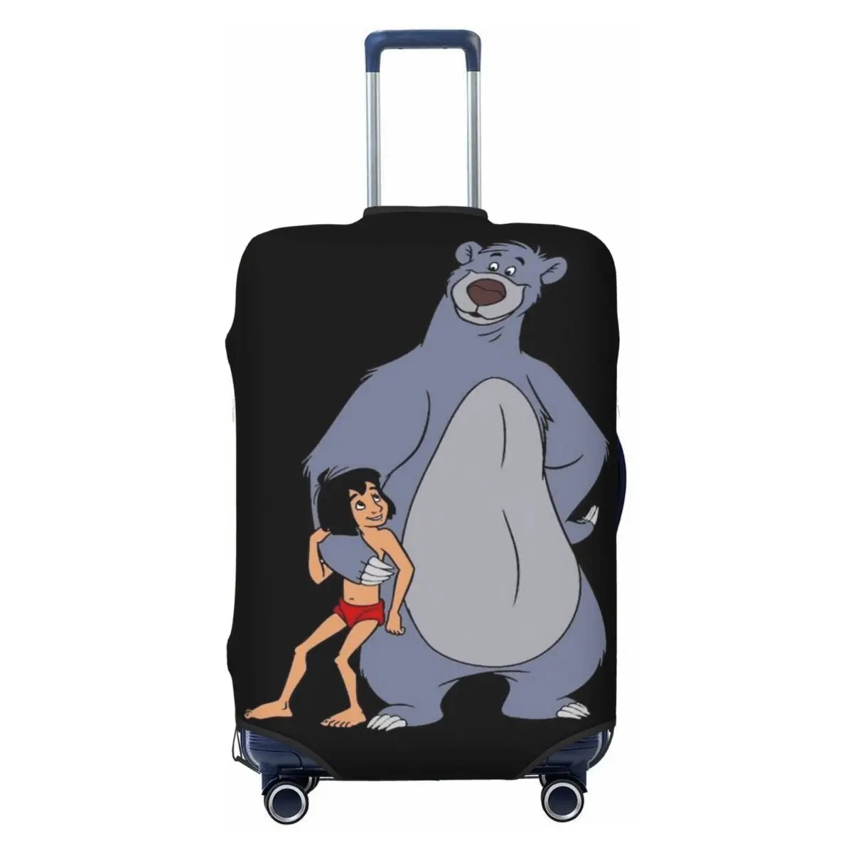 

Чехол для чемодана с изображением аниме-персонажа Балу из «Книги джунглей», пылезащитный, подходит для чемоданов 18-32 дюймов
