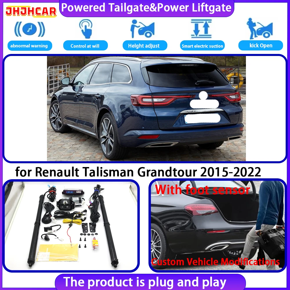 JHJHCAR for Renault Talisman Grandtour 2015-2022 OEM Smart Automatic Electric Powered Tailgate Power Liftgate Tailgate System