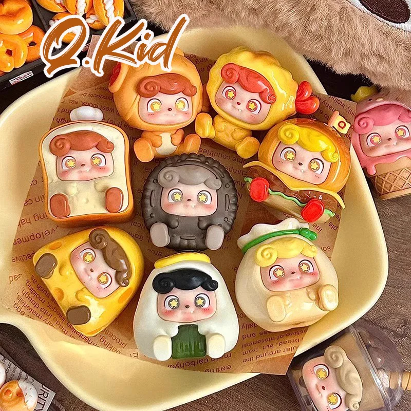 

Q.Kid Street Snack Series Мини Слепая Коробка Милая Кукла Игрушка Рюкзак Настольный Орнамент Брелки Сюрприз Mystery Box Коллекция Подарок
