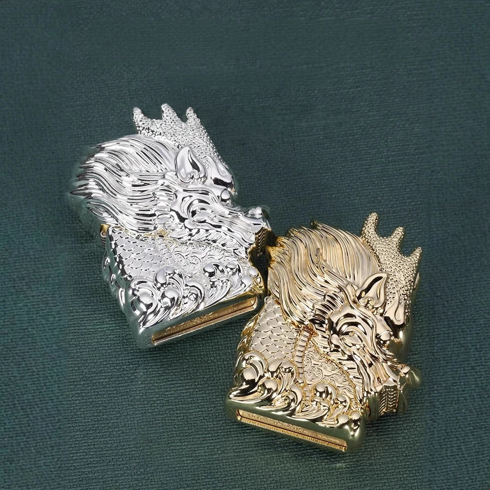 

Retro Emperor Dragon Lighter, Vintage Old School Style, Creative Refillable Gift for Men