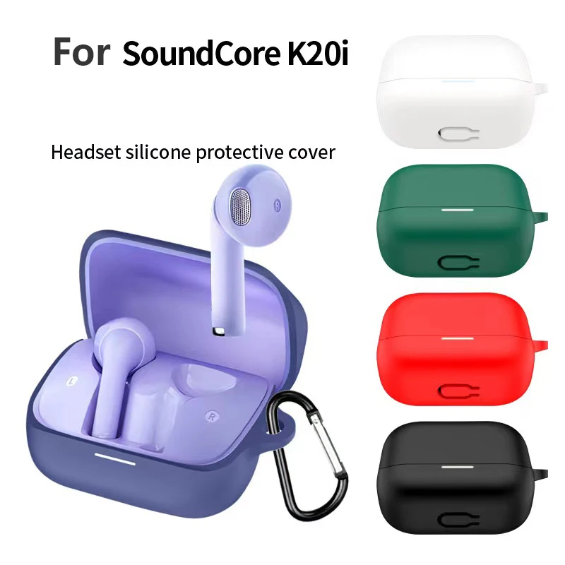 Per Soudcore K20i custodia in Silicone antiscivolo proteggi auricolari Bluetooth custodia per soundcore k20i cuffie Box Fundas