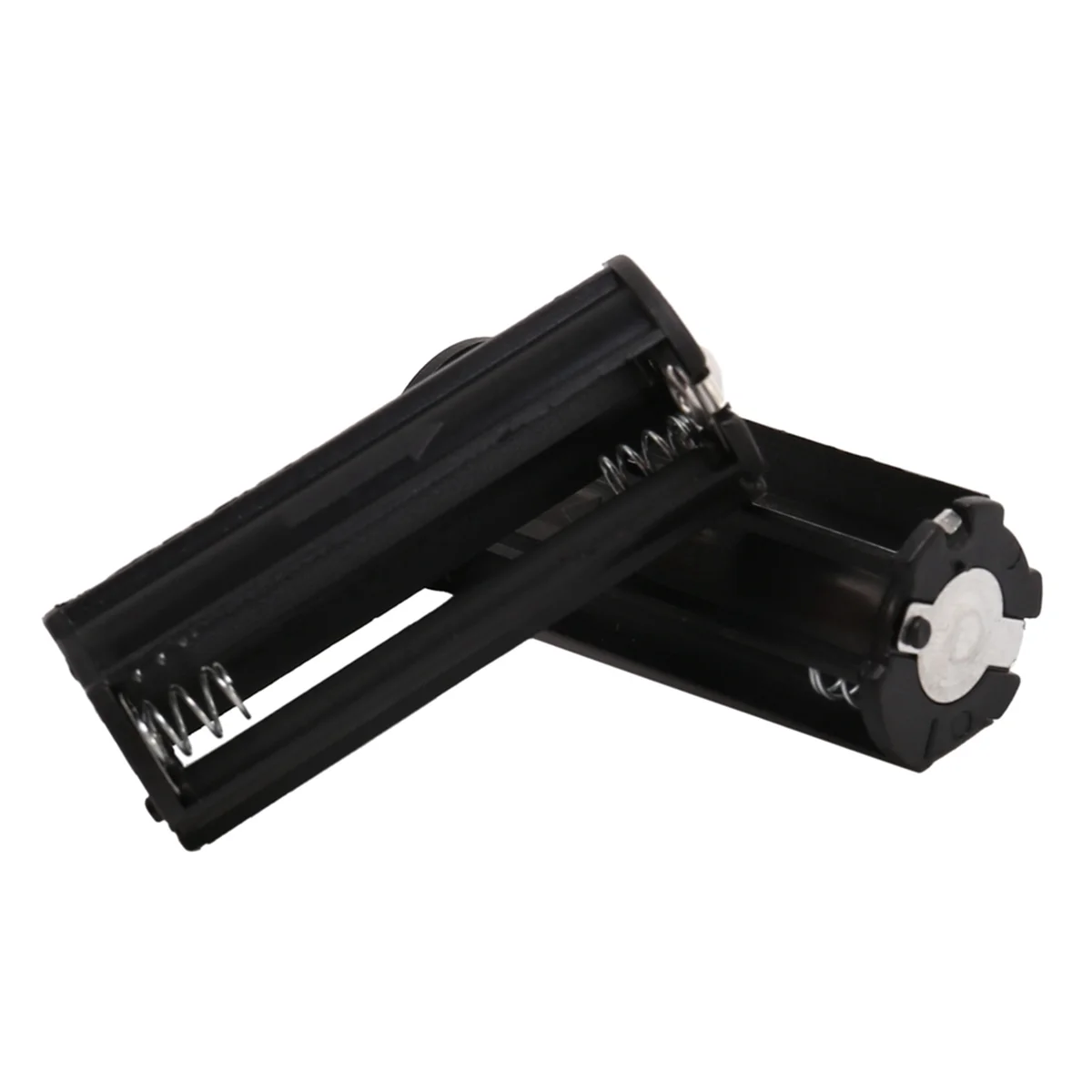 ABKM 2Pcs Black Battery Holder for 3 x 1.5V AAA Batteries Flashlight Torch