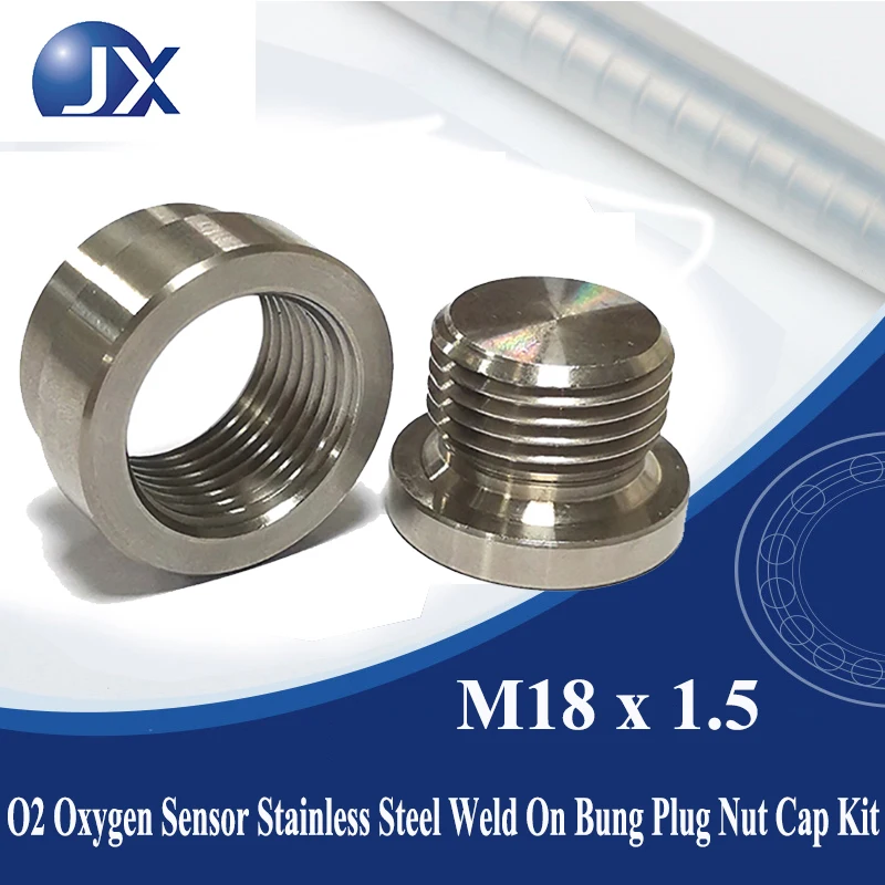 

Автомобильные детали M18.X1.5 Адаптер выхлопной трубы Сварочная заглушка Гайка из нержавеющей стали с прокладкой для установки на автомобиле