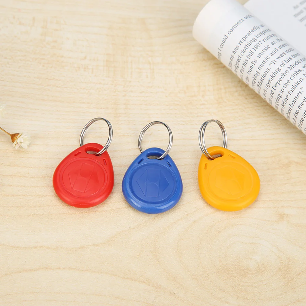 3pcs Key Fob Id Card For Door Access Control Attendance Recording Waterproof Environmental Protection Material