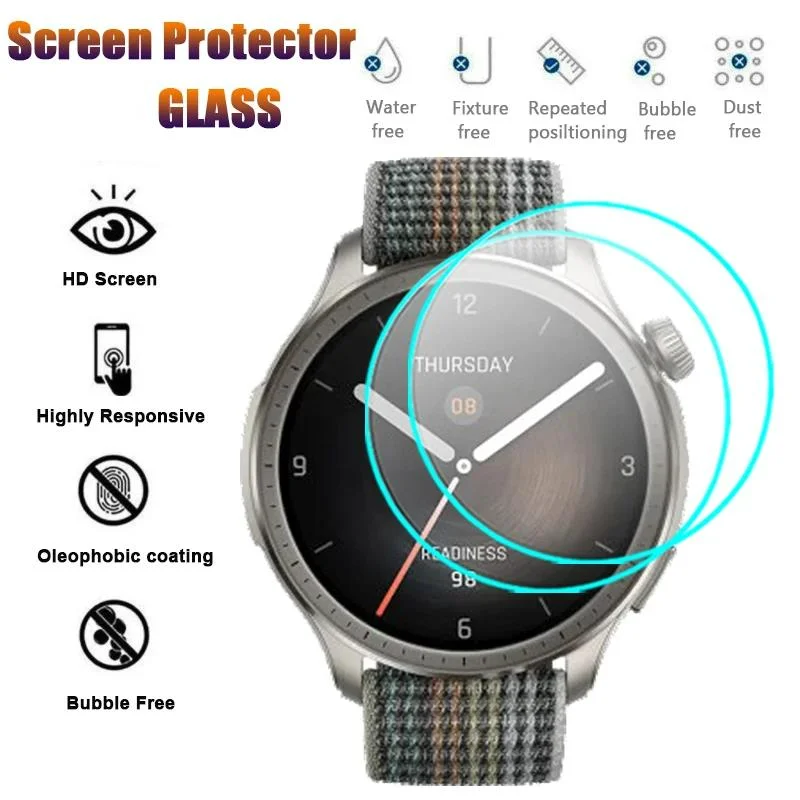 2.5D 9H HD Tempered Glass For Amazfit Balance Smartwatch Screen Protector Film For Amazfit Balance Protective Cover Glass