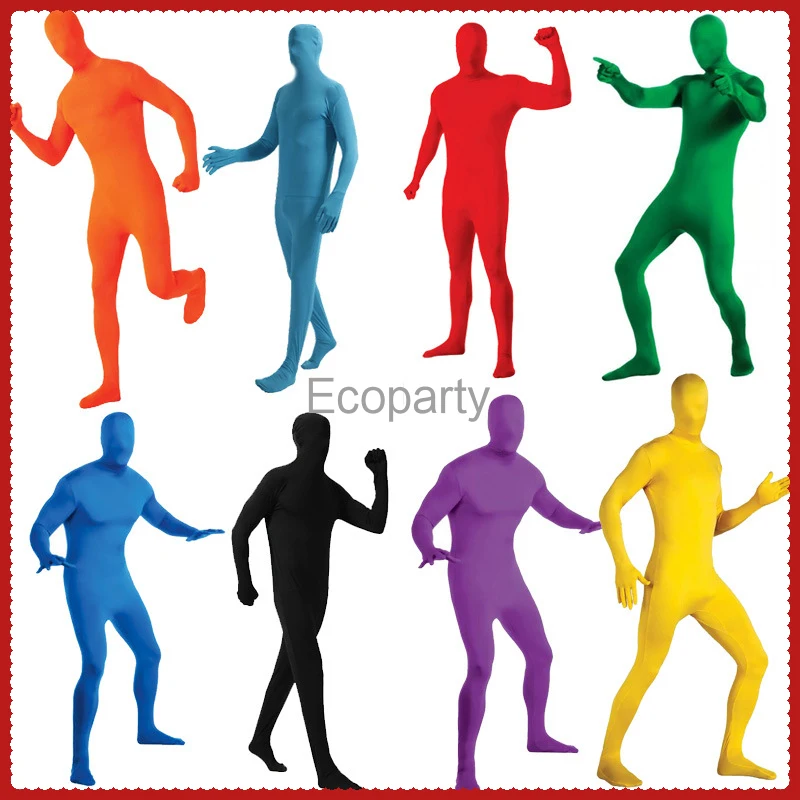 Adult Green Screen Suit Chroma Body Zentai Suit Jumpsuits For Movie Video Invisible Effect Photographic Filming Studio Costume