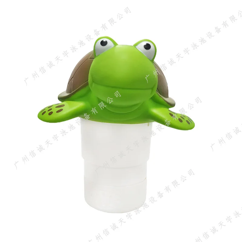 Pool Floating Chlorine Tablet Dispenser For Swimming Pool SPA Hot Tub Turtle Cartoon Automatic Medicine Feeder