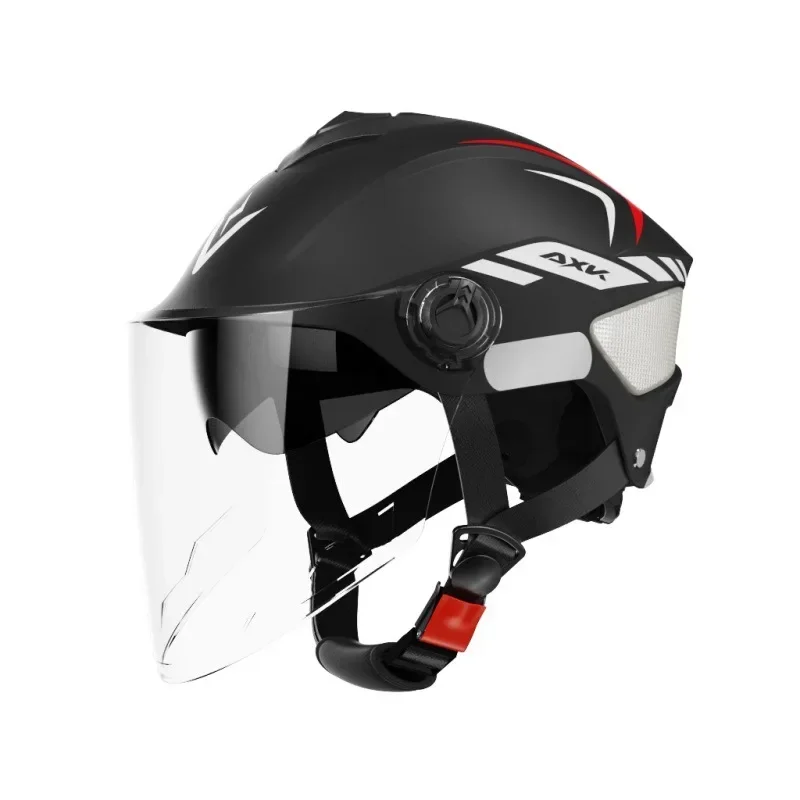 Uomini e donne casco universale carino elmetto batteria auto elettrica casco moto luce solare estiva