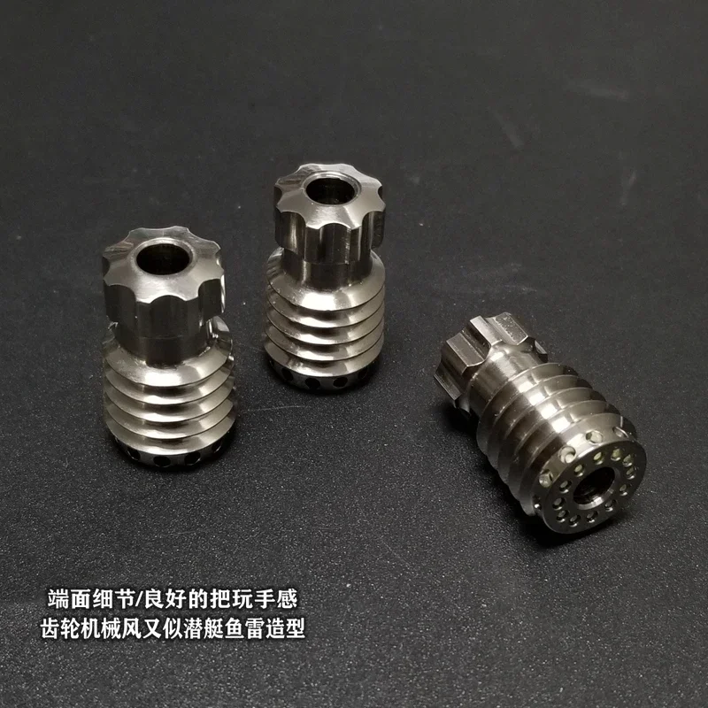 Imagem -02 - Edc Titanium Alloy Knife Beads Pingente Paracord Decorações Faça Você Mesmo ao ar Livre Camping Gear Ferramentas de Sobrevivência Ferramentas Edc