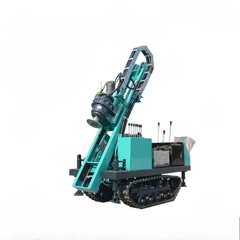 Drilling rig Customized small photovoltaic spiral pile driver crawler hydraulic drilling rock drilling rotary
