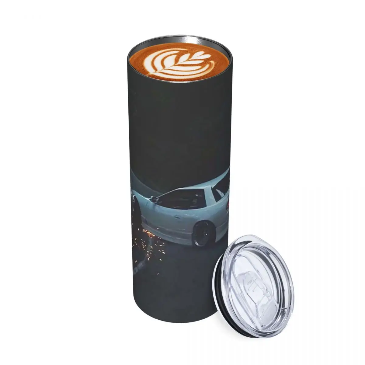 JDM Drifting Stainless Steel Tumbler Vacuum Insulated Mug Thermal Cold Bottle Straws With Lid 20oz