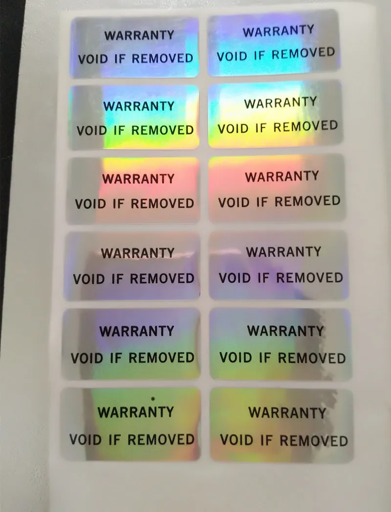 Package Anti-Counterfeit Stickers Warranty is Invalid The Sealing Laser VOID Labels 10000 PCS 3*1.5cm