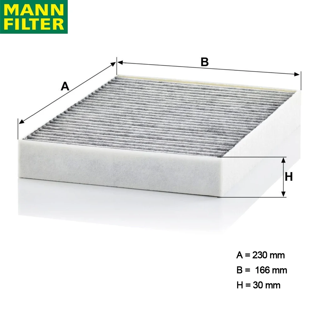 MANN FILTER CUK23014/2-2 فلتر المقصورة المدمج من الكربون المنشط إلى ROLLS-ROYCE BMW التعقيم الفعال 64 11 6 996 209(2 قطعة) #2