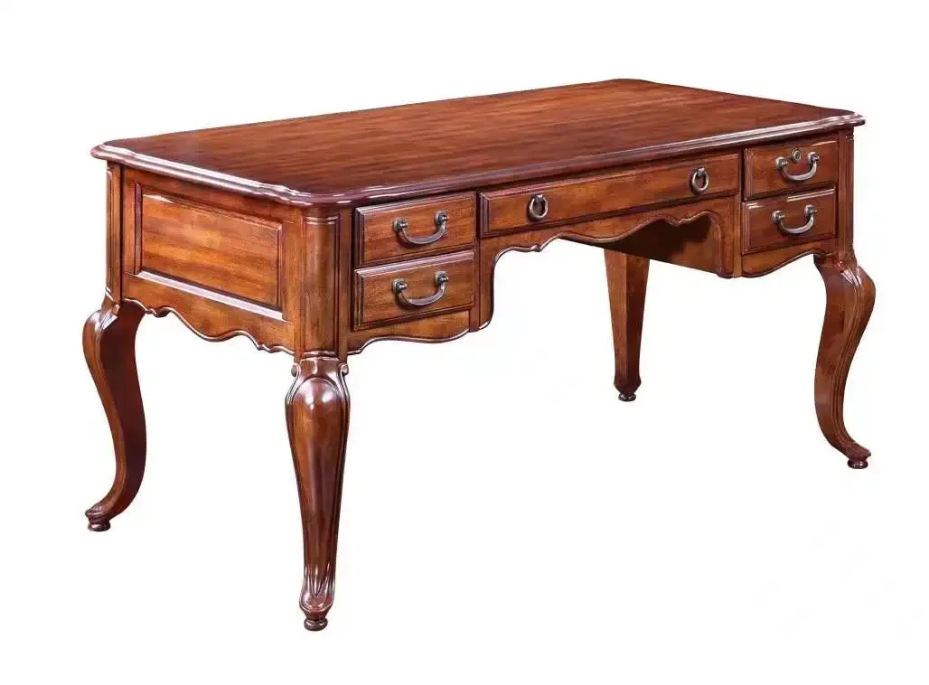 

All solid wood bedside stool, chest, desk and chair, three-layer bookshelf