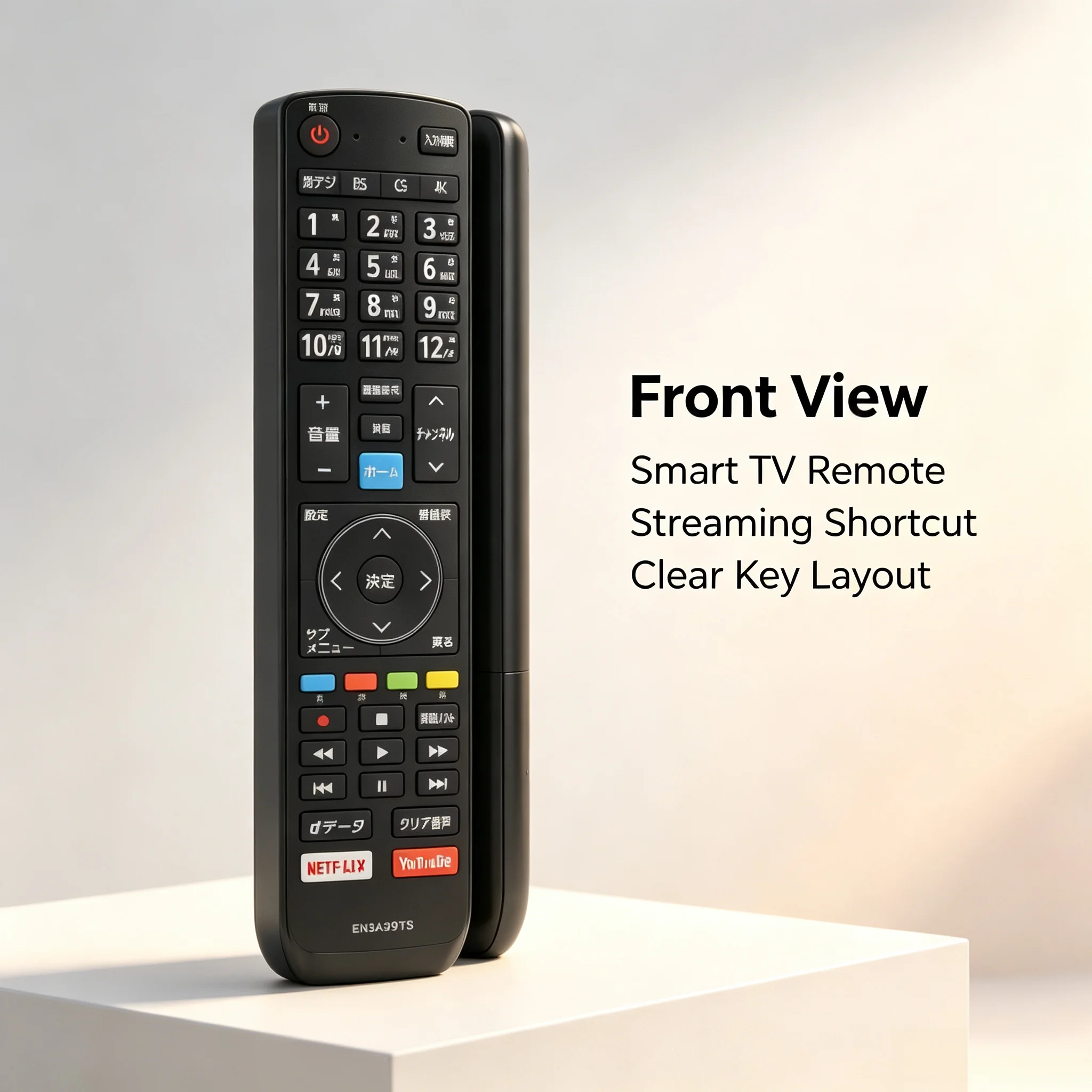 EN3AA39H EN3AA39S Replacement Remote Control for Hisense Smart TV H50A6550 H43A6550 H55A6550, with YouTube and Netflix Hotkeys