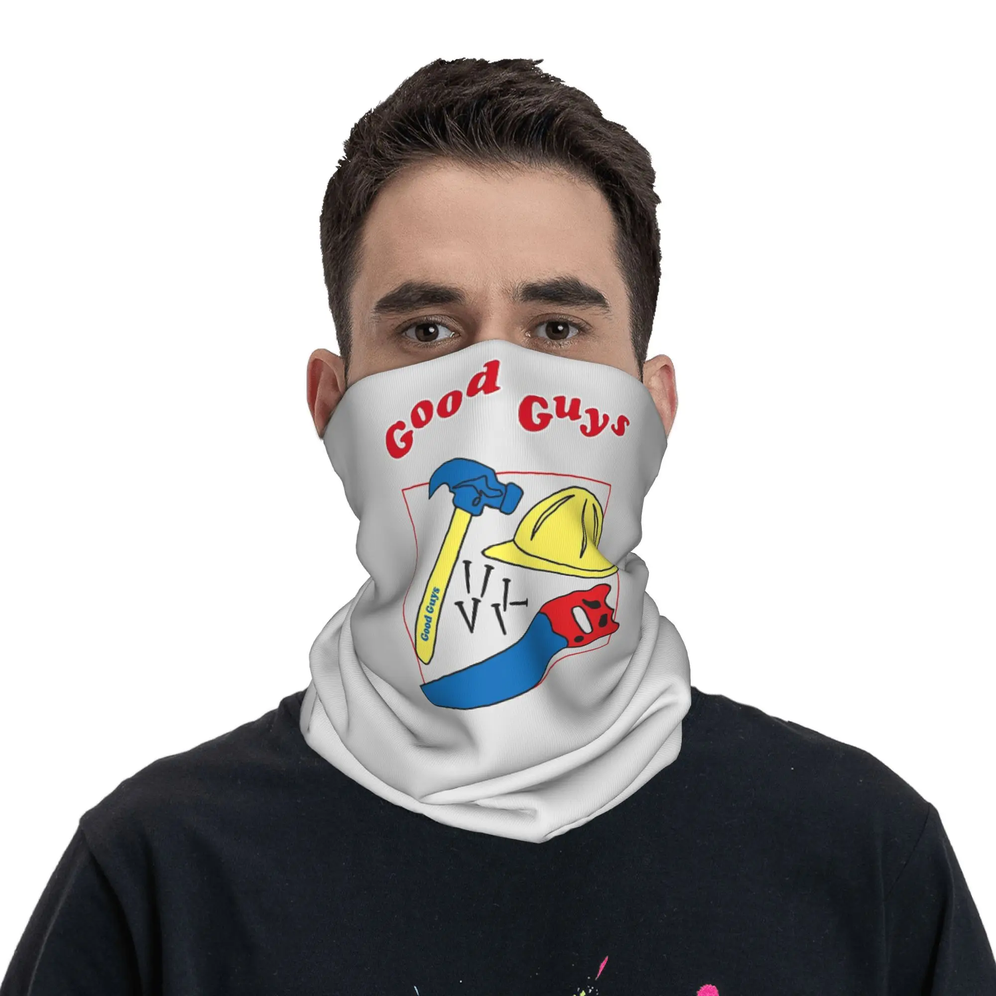 رجل جيد لعب الطفل تشاكي القاتل دمية باندانا الرقبة الجراب مطبوعة وشاح سحري متعدد الاستخدام قناع الوجه تشغيل للجنسين الكبار