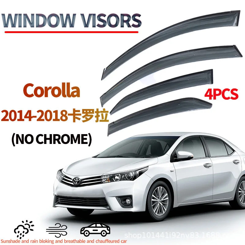 

Suitable for Toyota Corolla Rainproof Eyebrow 2014-18toyotacorollaWindowvisor Waterproof