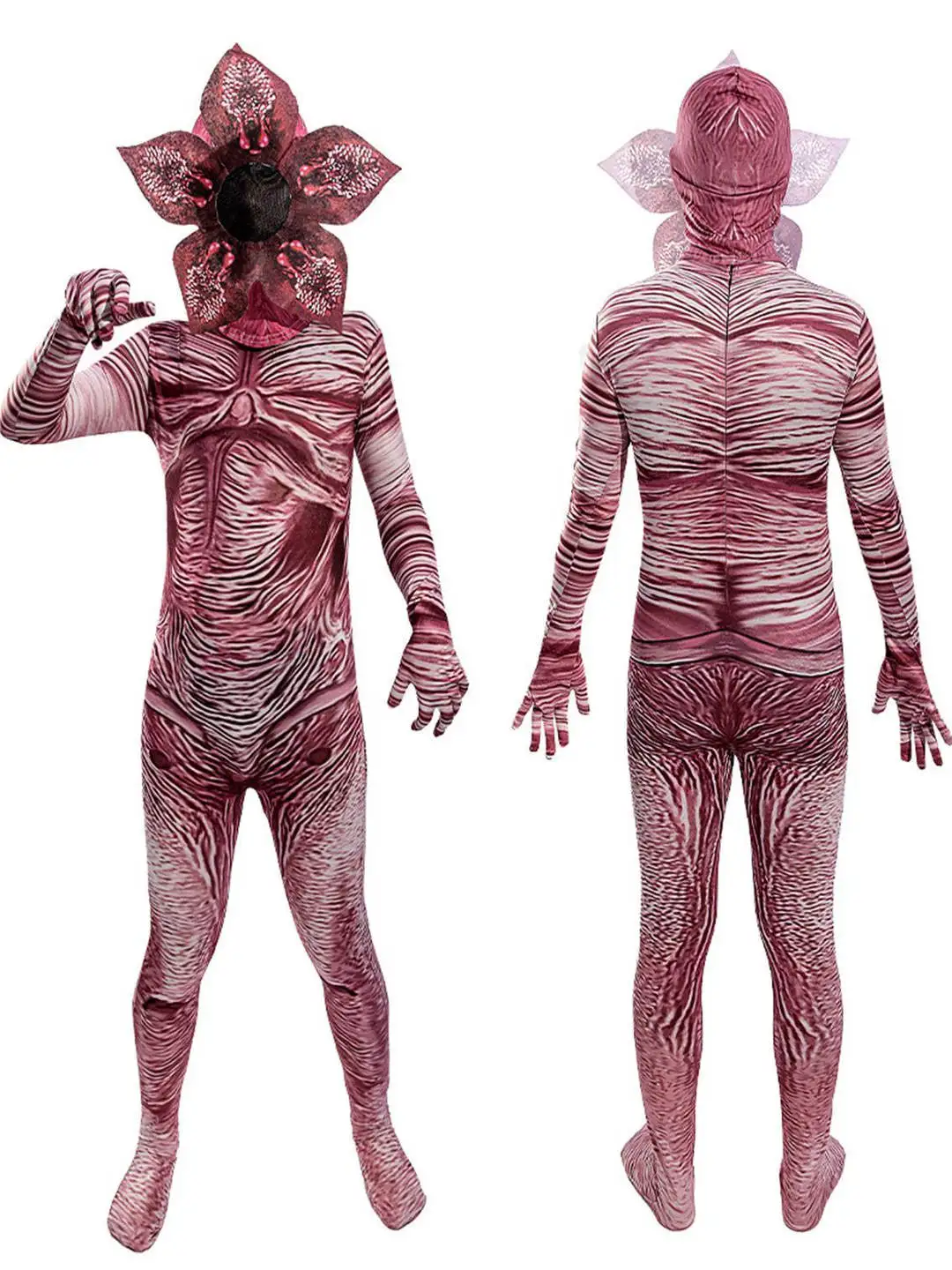 loween Horror Cosplay Alien Flower Jumpsuit Costume Stranger Things Zombie Prank Playful Transformational Women's Wear