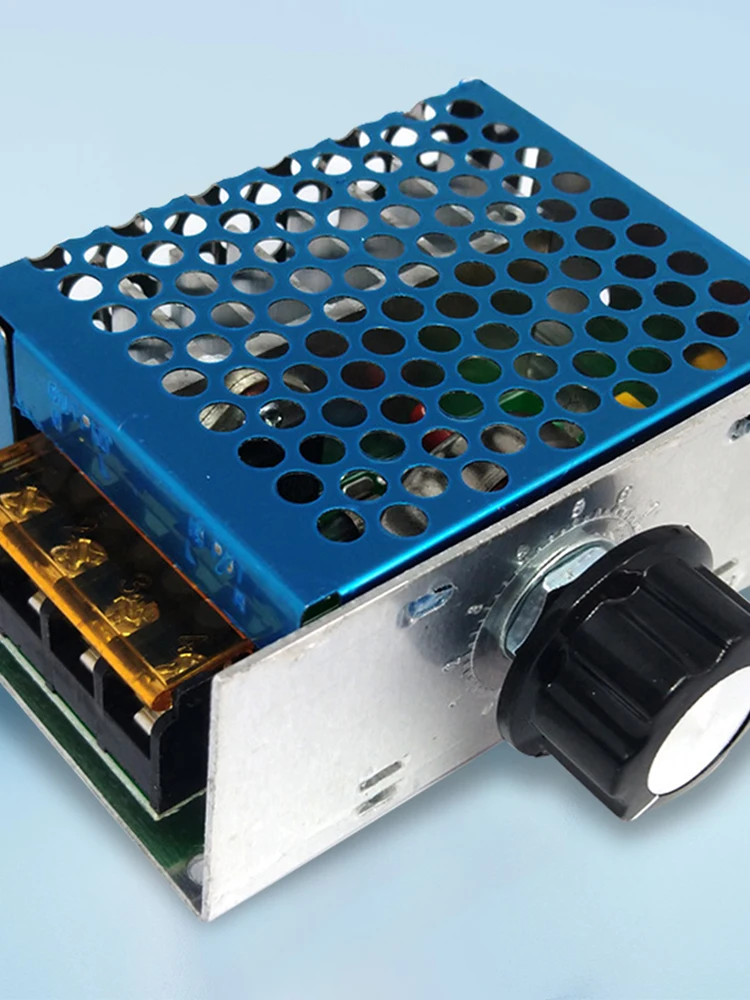 

4000W Thyristor Electronic Voltage Regulator Controller with Case AC 220V Electronic Voltage Regulator Control Switch High Power