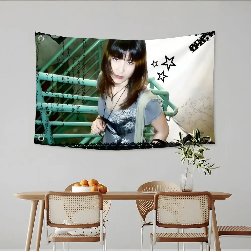Figure Skater Alysa Liu Flags Custom Camping Outdoor Garden 