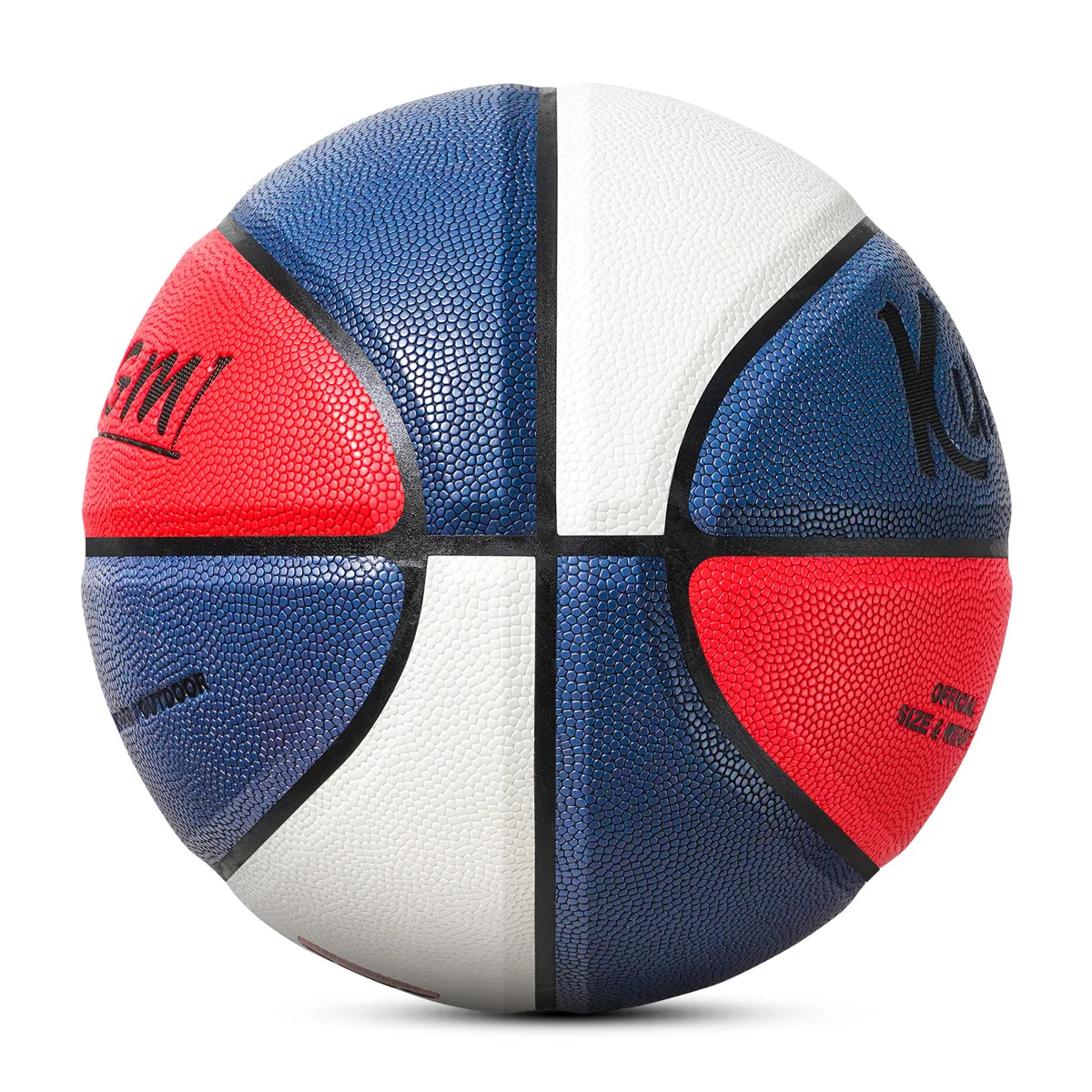 Kuangmi 공식 사이즈 7 농구 슈팅 트레이너, PU 가죽 게임 공, 야외 실내 쉬운 그립 스포츠 용품, 남녀공용