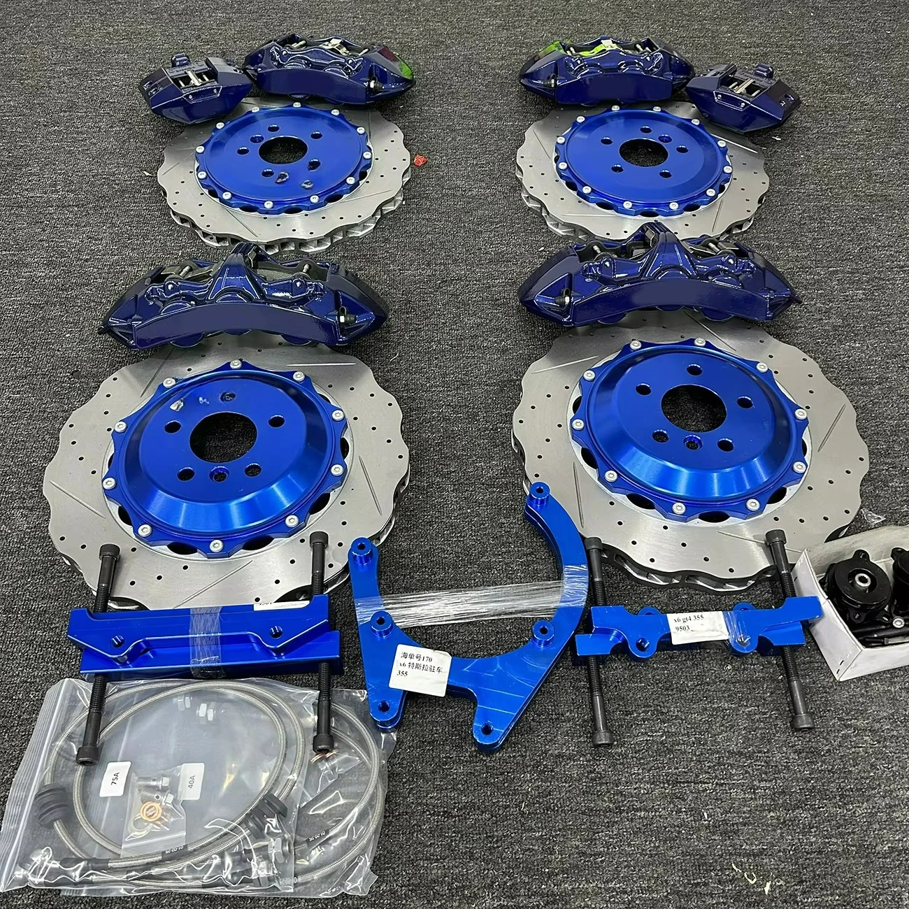 

M3 M4 M5 M6's top-of-the-line system Automotive brake aluminum alloy material GT6 and GT4 wave rotor brake caliper kits