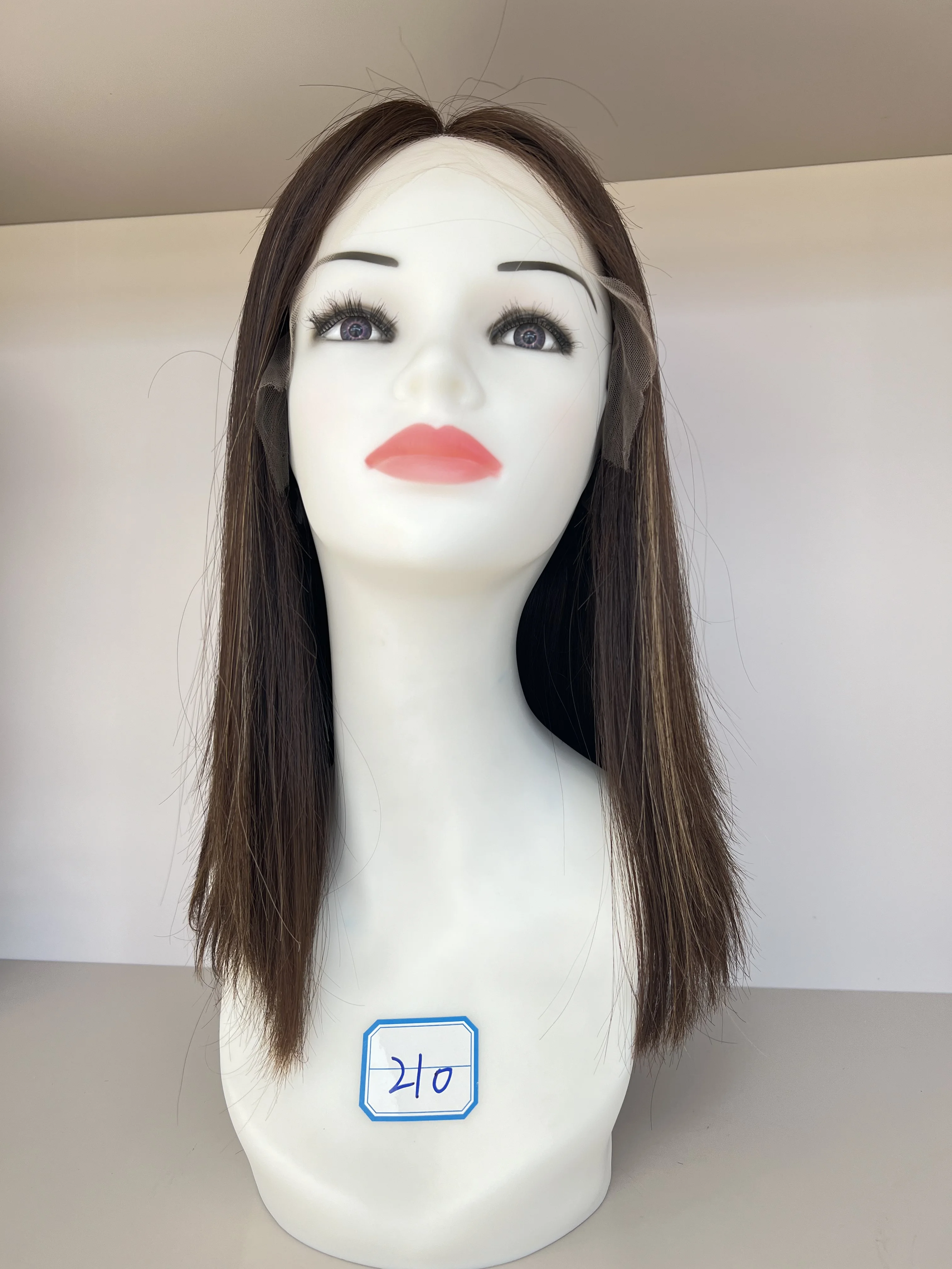 European Virgin Hair Lace Top Natural Color Tsingtaowigs Straight Kosher Wig  For Women Free Shipping