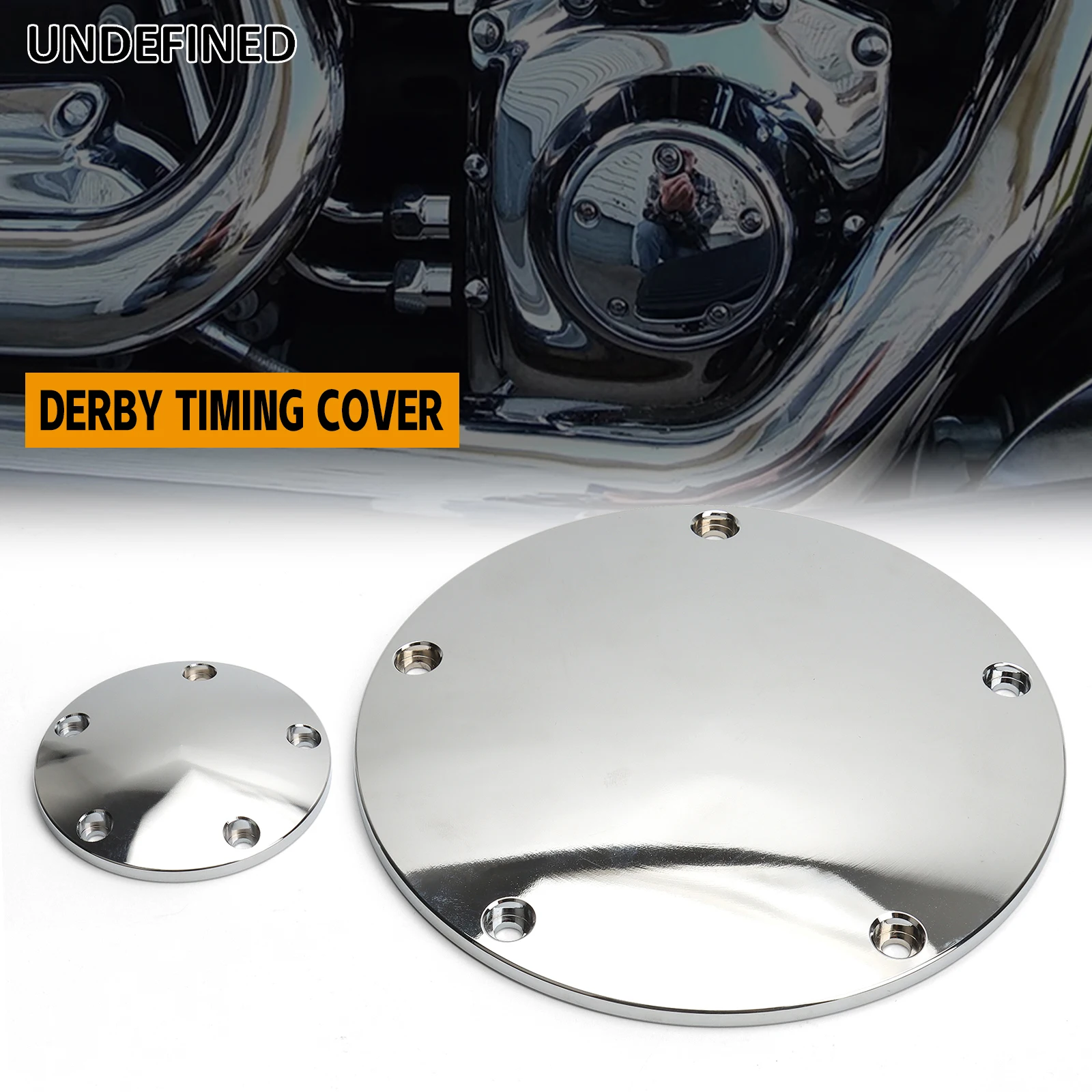 

For Harley Dyna Softail Low Rider Fat Bob Touring Road King Street Glide 5 Holes Aluminum Motorcycle Derby Timing Timer Cover