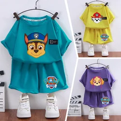 Paw ronds Kids T Shirt Shorts Set Chase Skye Marshall ragazzi ragazze manica corta top estate bambino vestiti Casual tuta regali