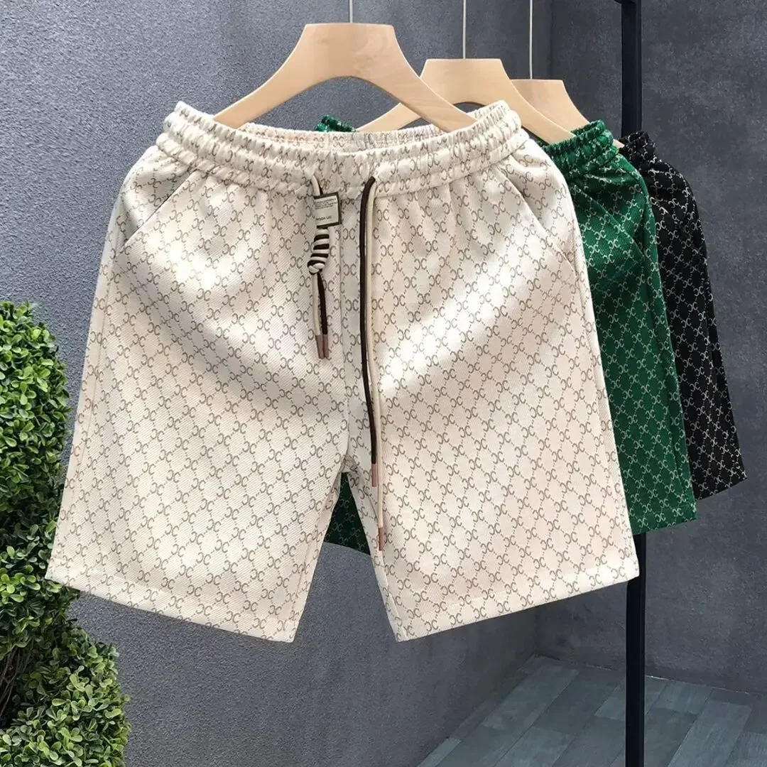 LIBIELIY الرجال المألوف الراقية السراويل غير رسمية تنوعا منتصف طول مستقيم الساق بناطيل الشواطئ الصيف الفاخرة خفيفة الوزن Trous #3