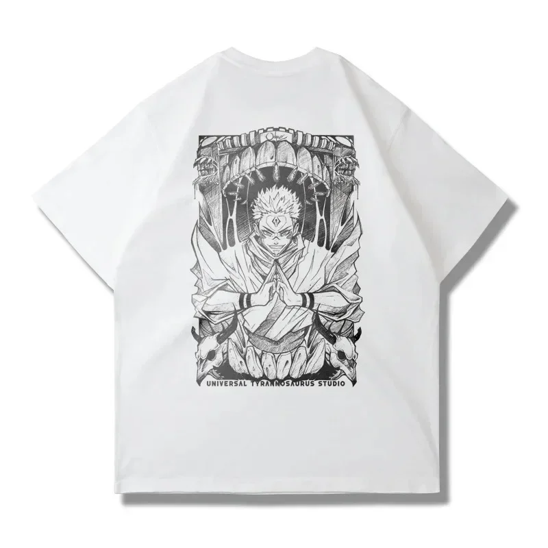 

Harajuku Y2k Top Vintage Oversized Cotton T Shirt Japanese Anime Jujutsu Kaisen Ryomen Sukuna Print Short Sleeves Tees 2025