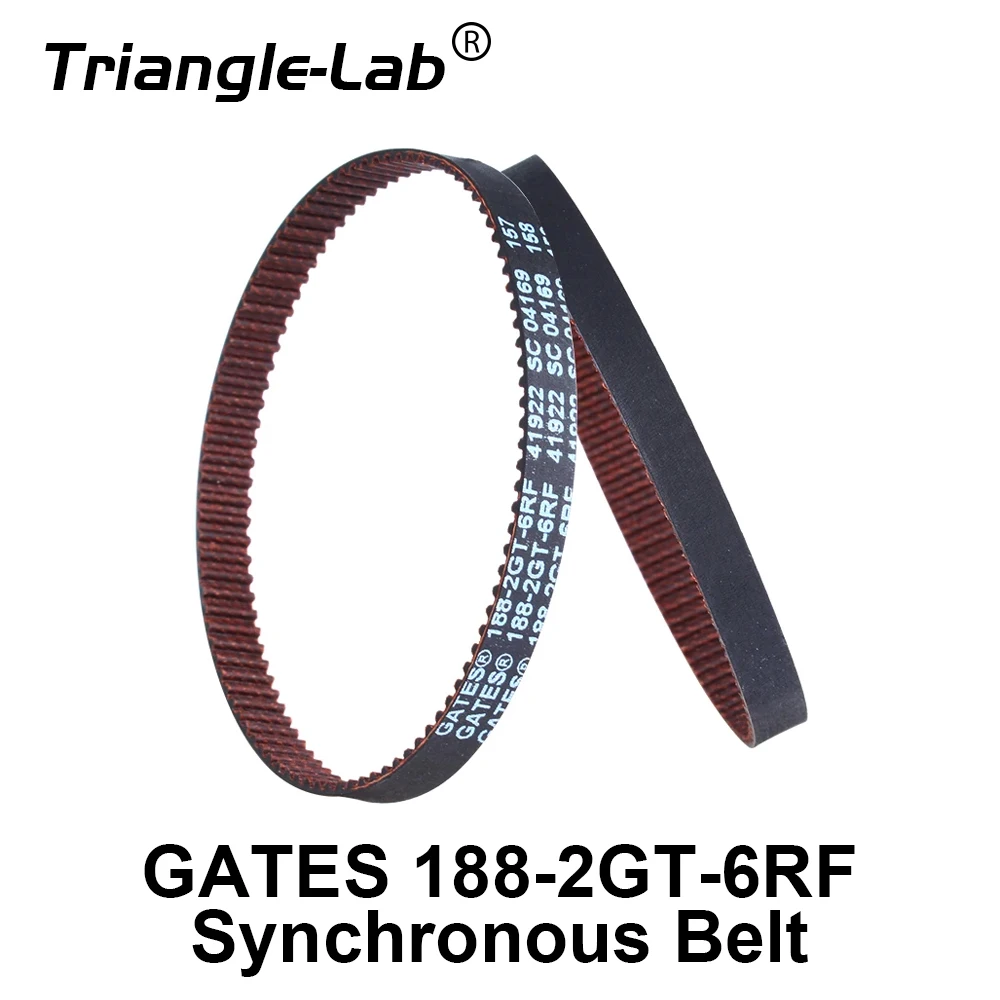 

CTrianglelab GATES 188-2GT-6RF Synchronous Belt Closed Loop Compatible with Voran3D Trident Mmu Kit Enrager Rabbit Carrot Feeder